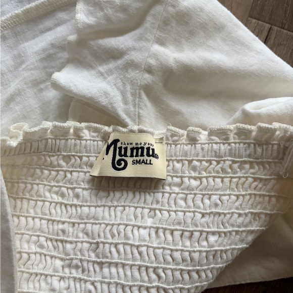 Show Me Your MuMu White Ruffle Blouse - Picture 3 of 3
